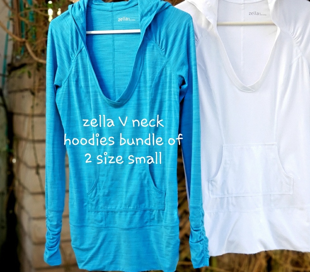 Zella hoodies 2 for22$ 1 white 1 blue sm. Hoodies.